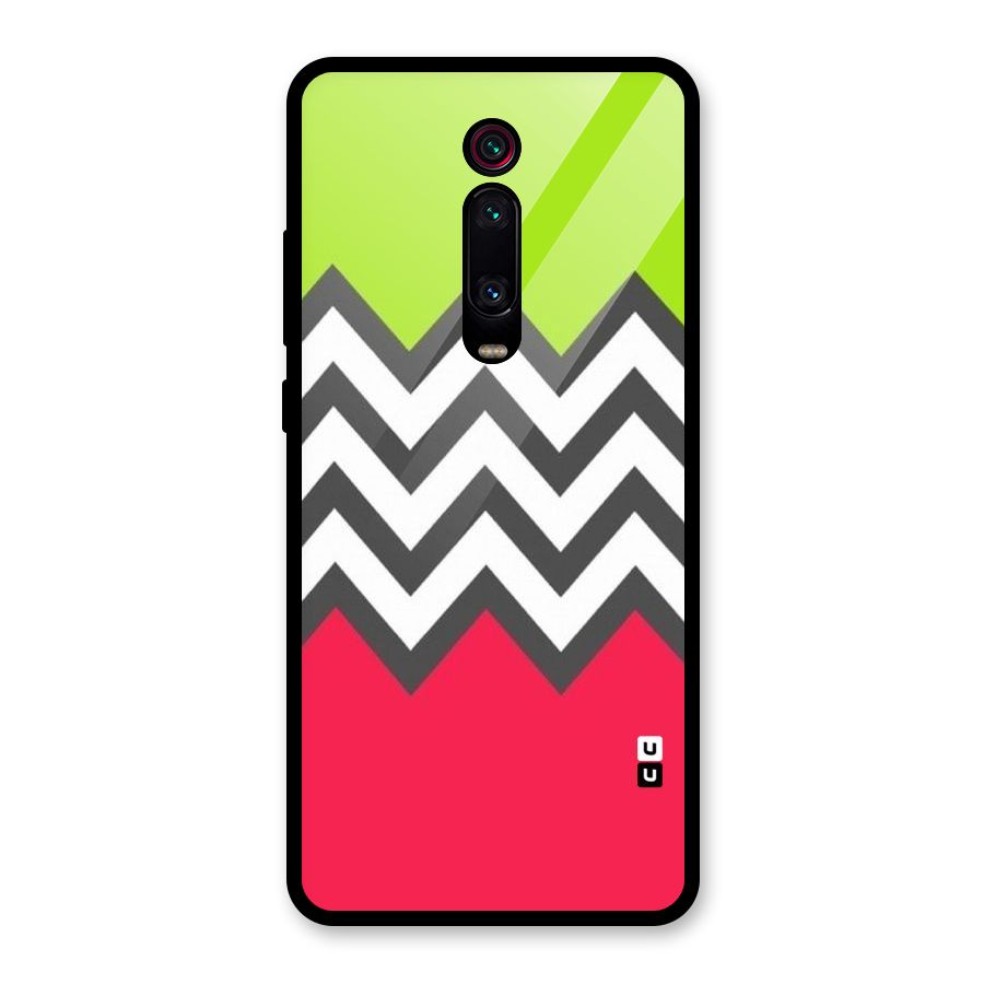 Cute Chevron Glass Back Case for Redmi K20