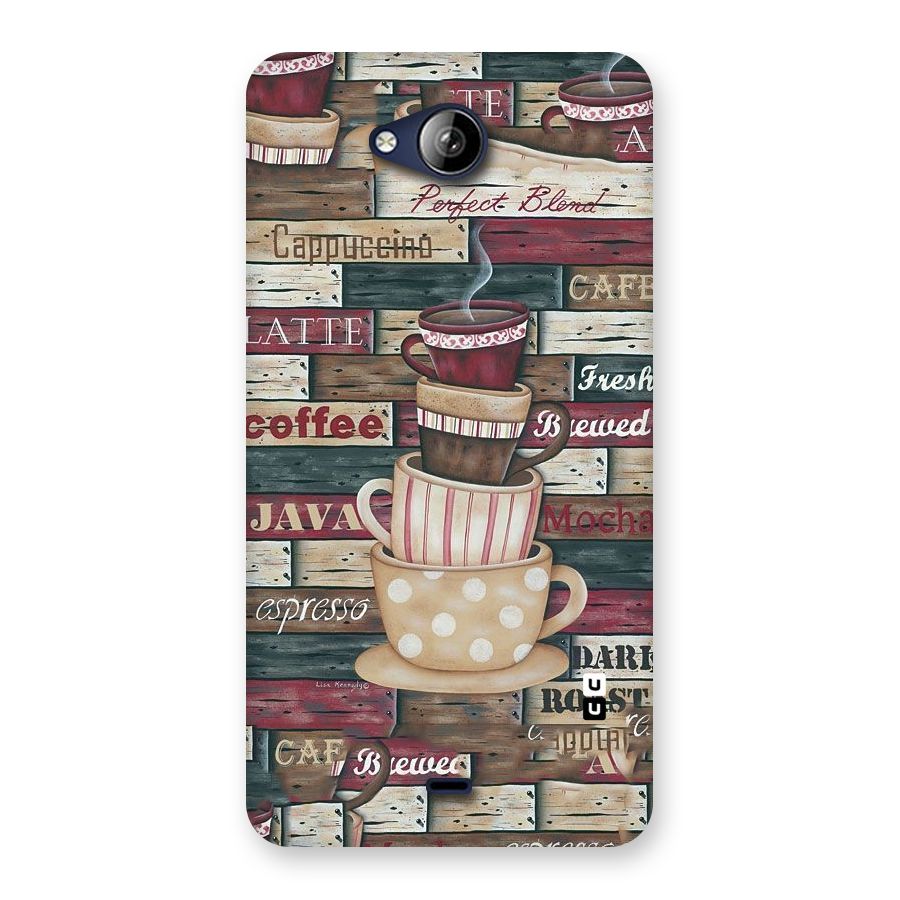 Cute Coffee Cups Back Case for Canvas Play Q355