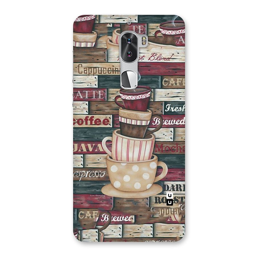 Cute Coffee Cups Back Case for Coolpad Cool 1