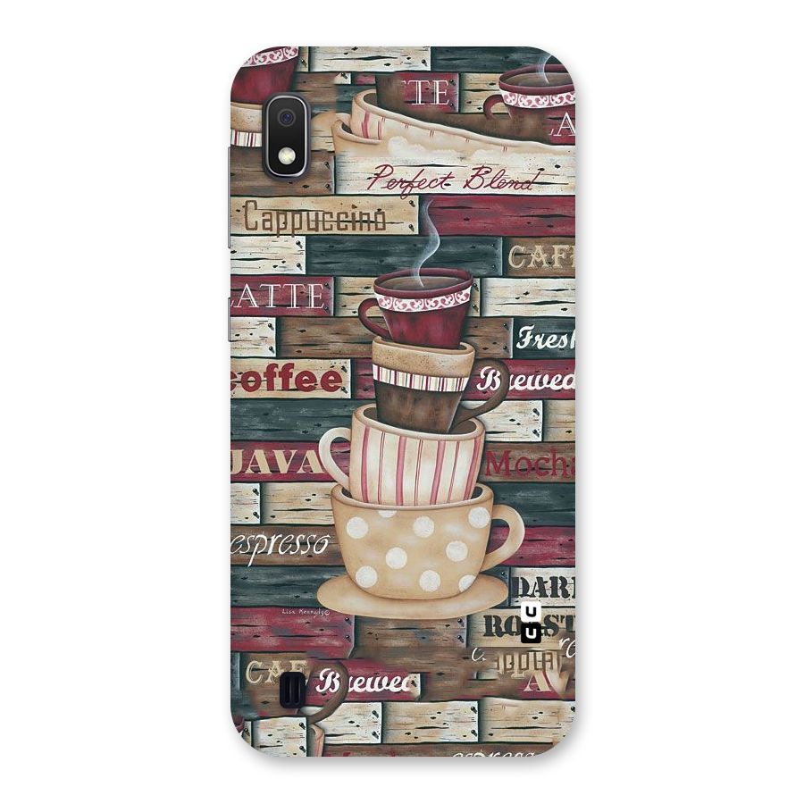 Cute Coffee Cups Back Case for Galaxy A10