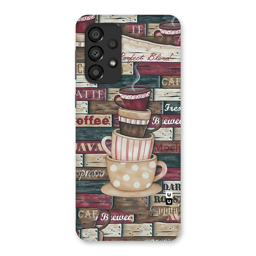 Cute Coffee Cups Back Case for Galaxy A33 5G