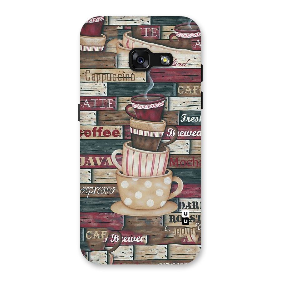 Cute Coffee Cups Back Case for Galaxy A3 (2017)
