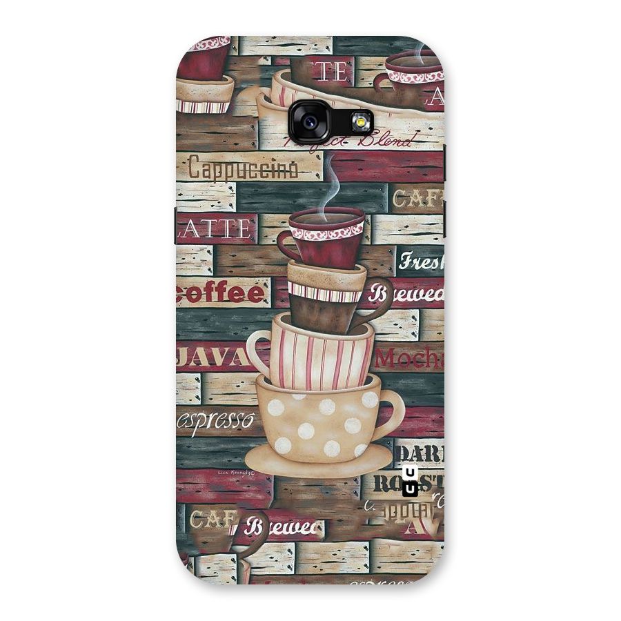 Cute Coffee Cups Back Case for Galaxy A5 2017