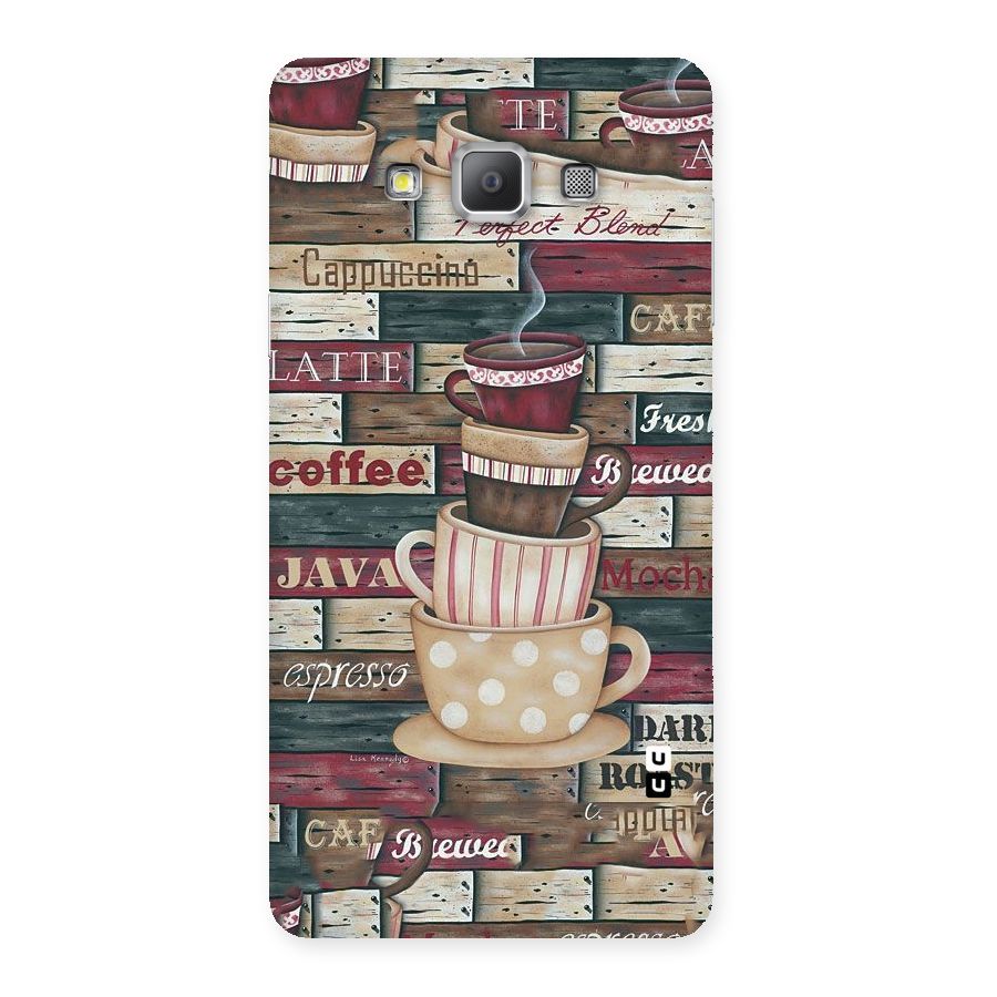 Cute Coffee Cups Back Case for Galaxy A7