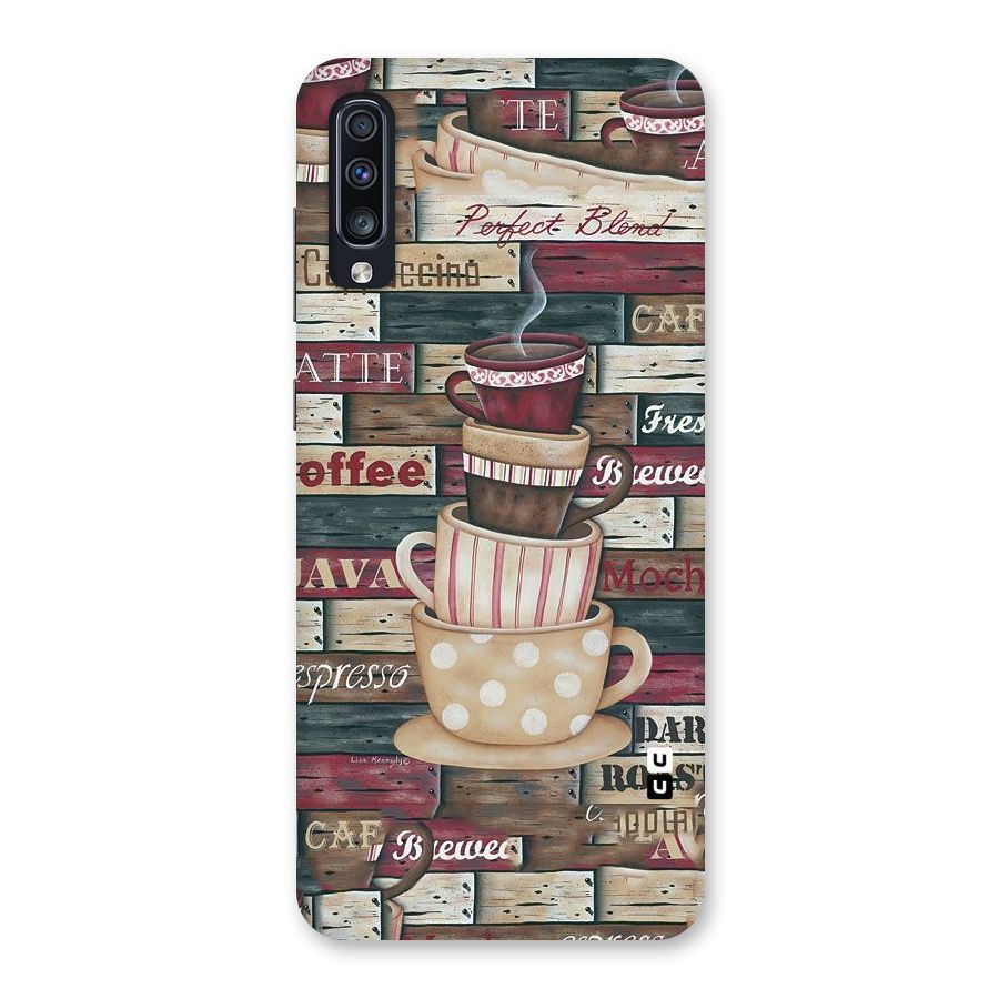 Cute Coffee Cups Back Case for Galaxy A70