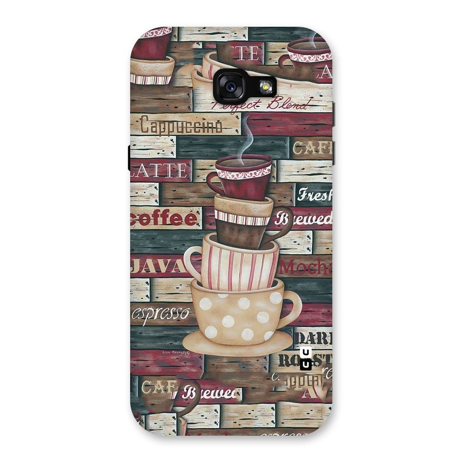 Cute Coffee Cups Back Case for Galaxy A7 (2017)