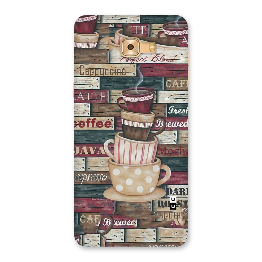 Cute Coffee Cups Back Case for Galaxy C9 Pro
