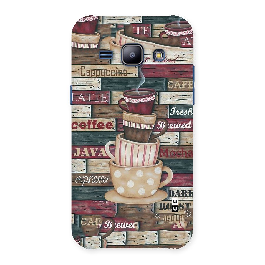Cute Coffee Cups Back Case for Galaxy J1