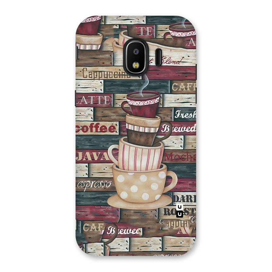 Cute Coffee Cups Back Case for Galaxy J2 Pro 2018