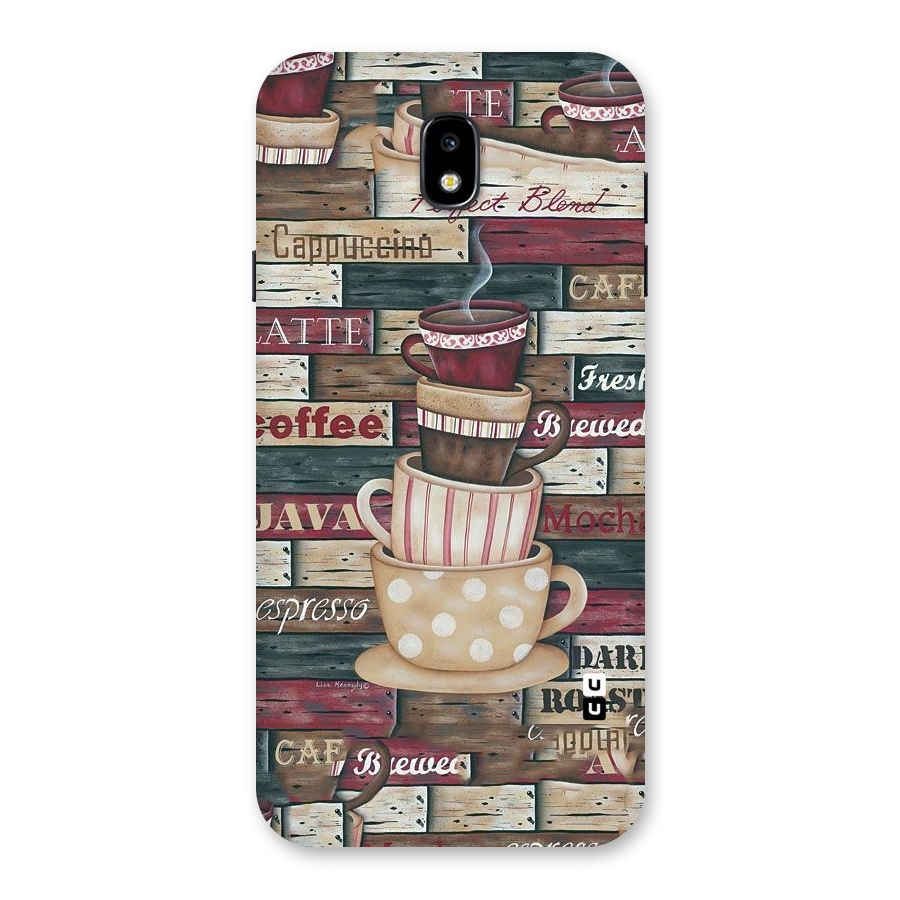 Cute Coffee Cups Back Case for Galaxy J7 Pro