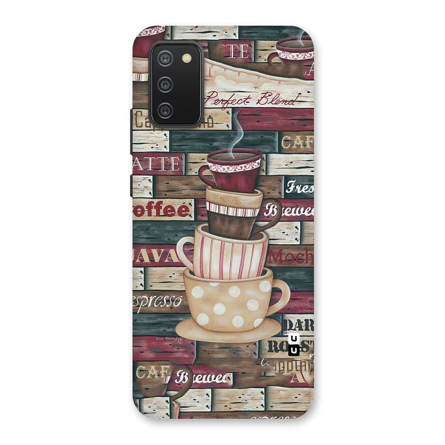 Cute Coffee Cups Back Case for Galaxy M02s