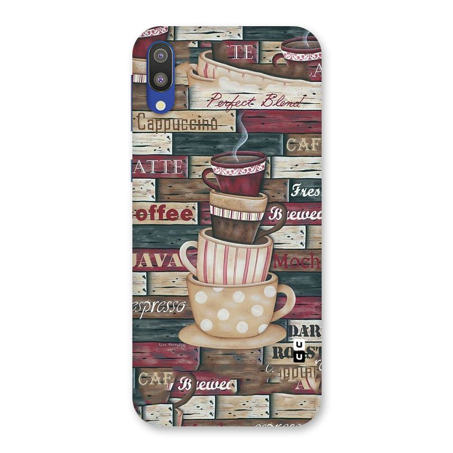 Cute Coffee Cups Back Case for Galaxy M10
