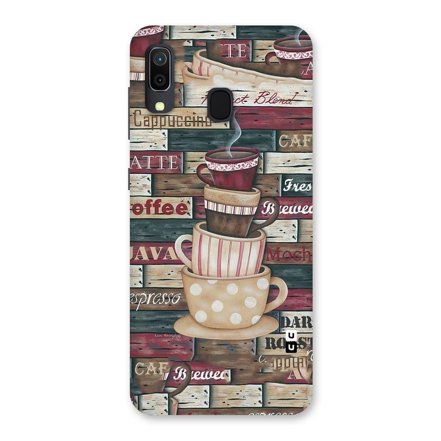 Cute Coffee Cups Back Case for Galaxy M10s