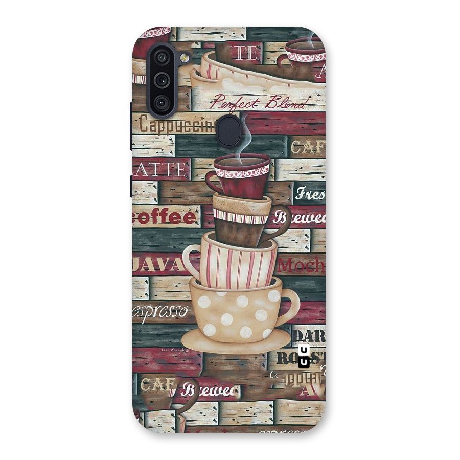 Cute Coffee Cups Back Case for Galaxy M11