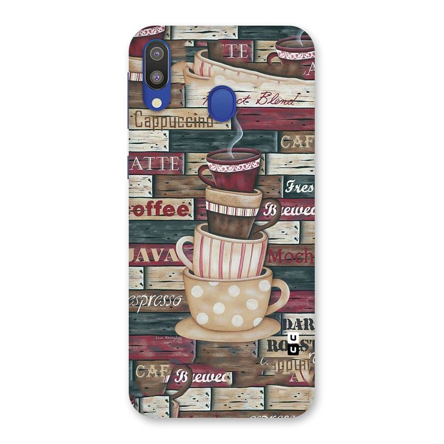 Cute Coffee Cups Back Case for Galaxy M20