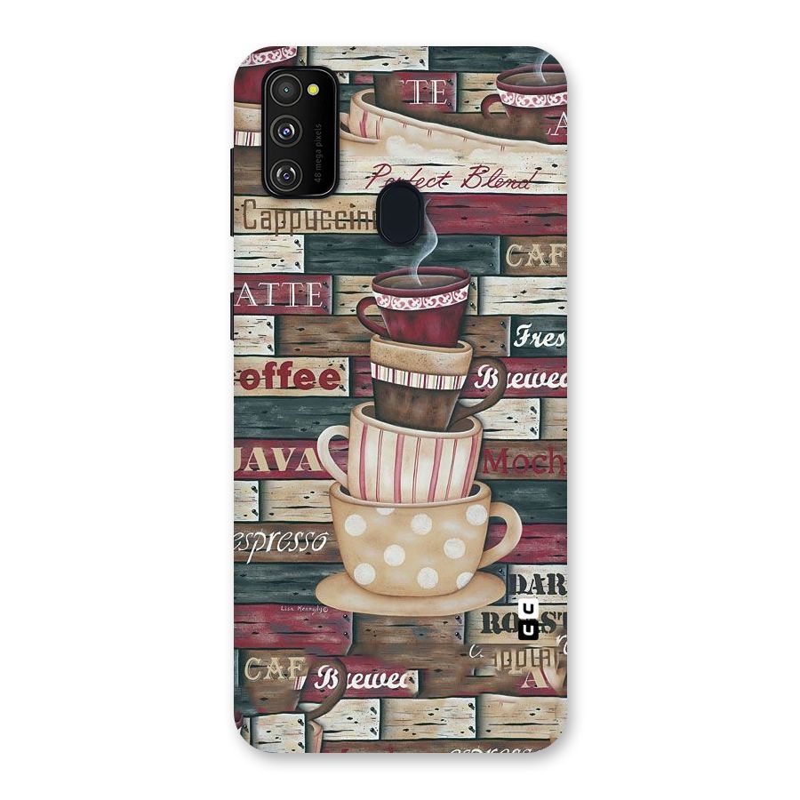 Cute Coffee Cups Back Case for Galaxy M30s