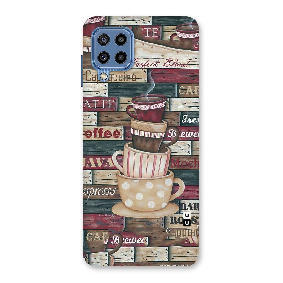 Cute Coffee Cups Back Case for Galaxy M32