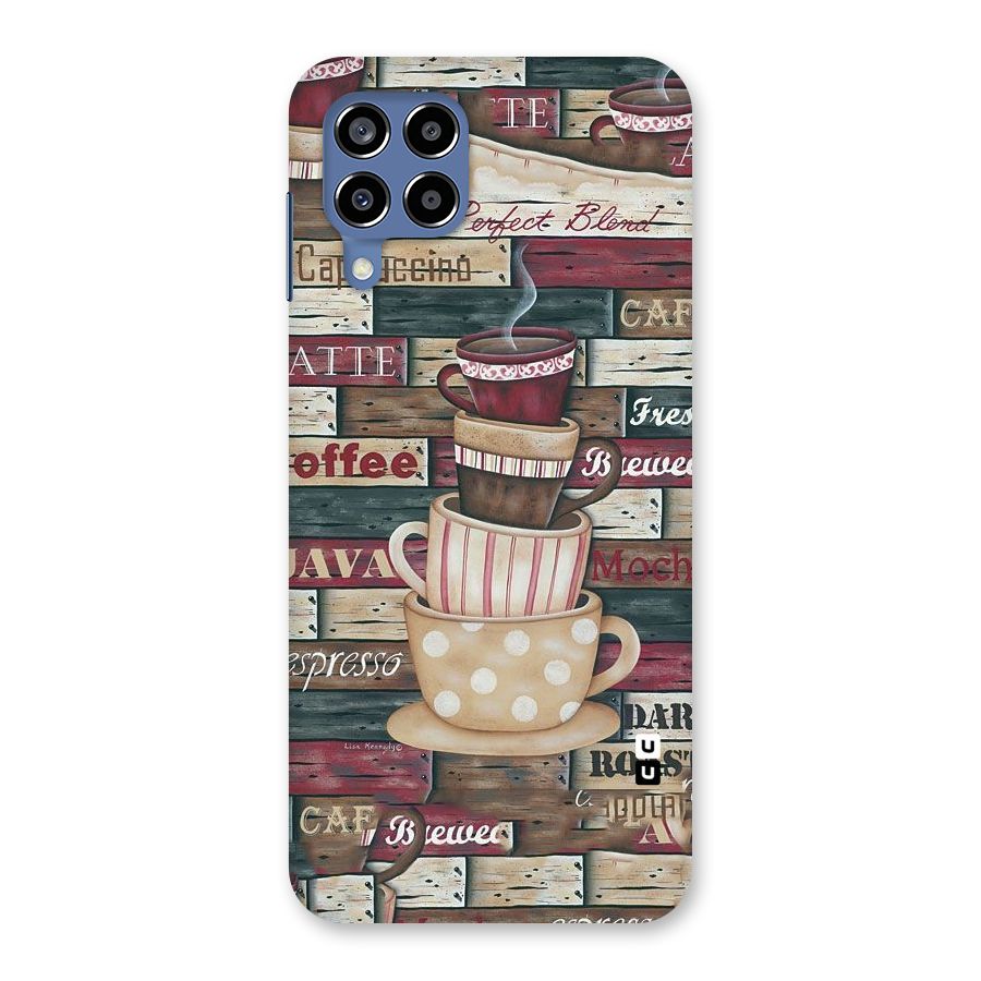 Cute Coffee Cups Back Case for Galaxy M53 5G
