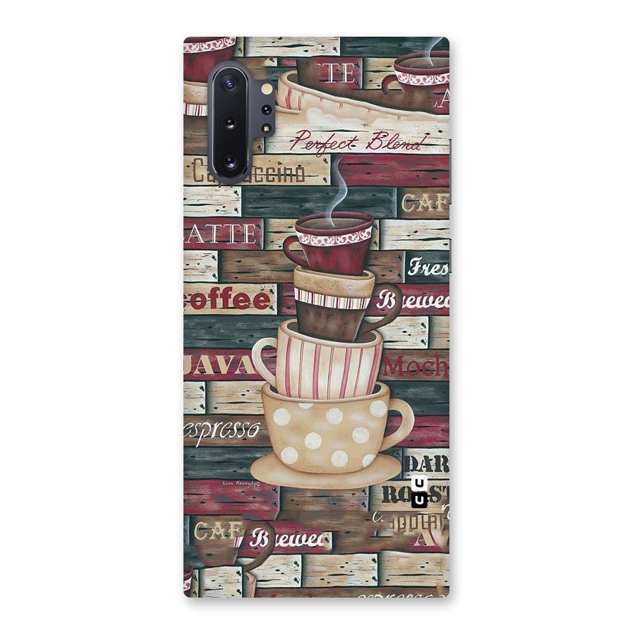 Cute Coffee Cups Back Case for Galaxy Note 10 Plus