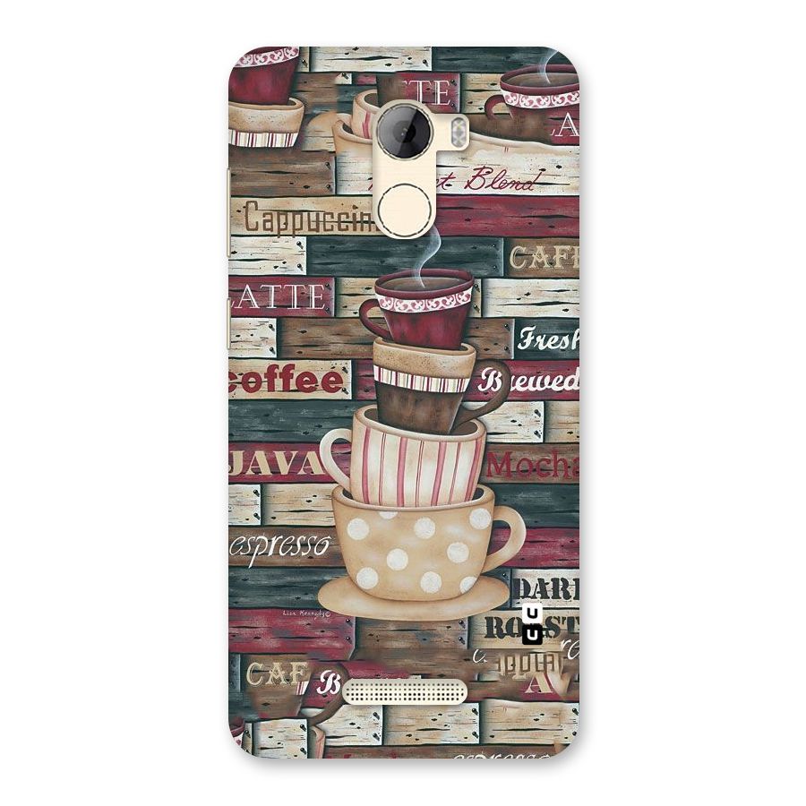 Cute Coffee Cups Back Case for Gionee A1 LIte