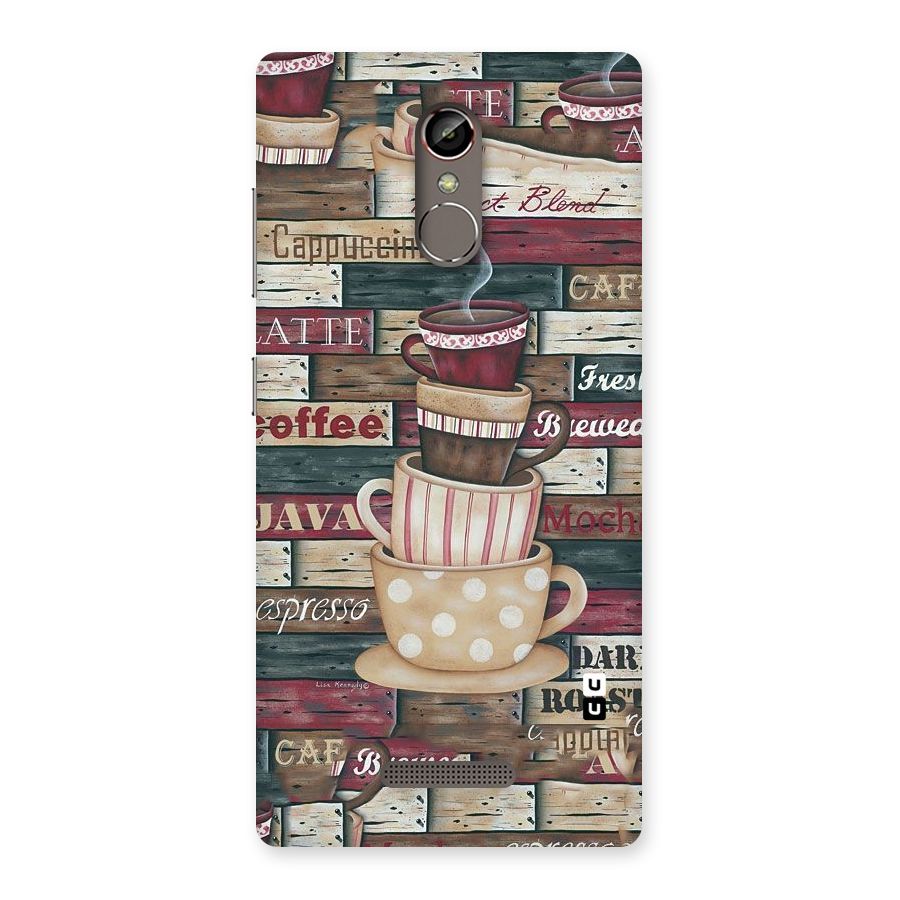 Cute Coffee Cups Back Case for Gionee S6s