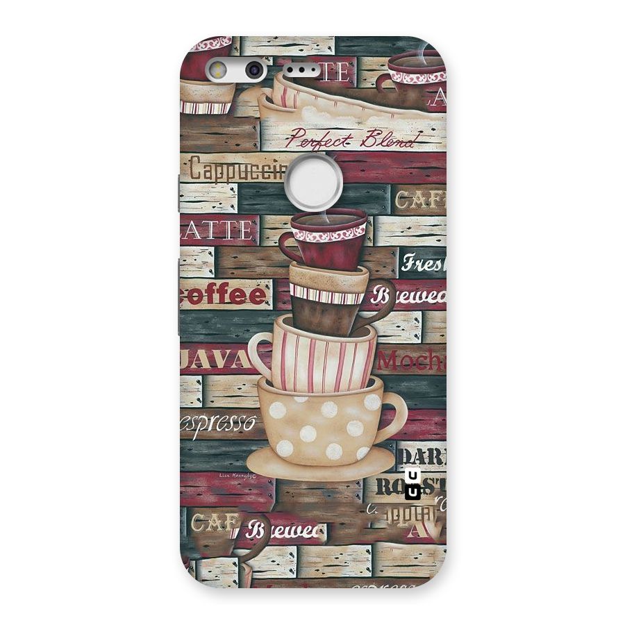 Cute Coffee Cups Back Case for Google Pixel
