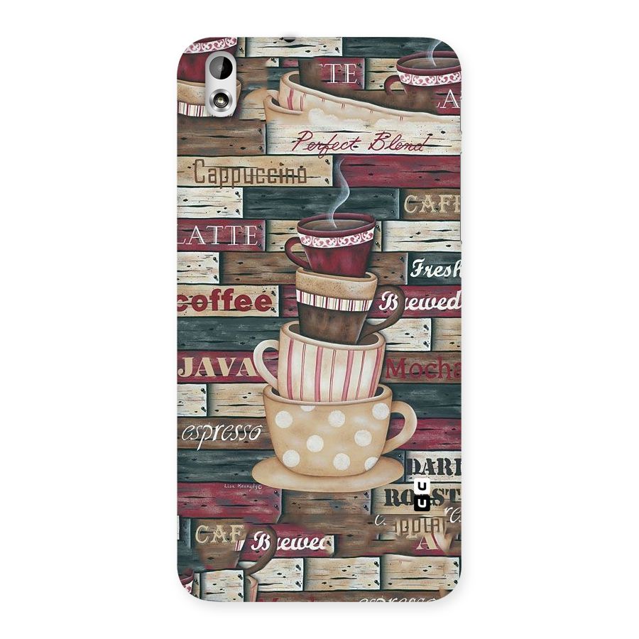 Cute Coffee Cups Back Case for HTC Desire 816g