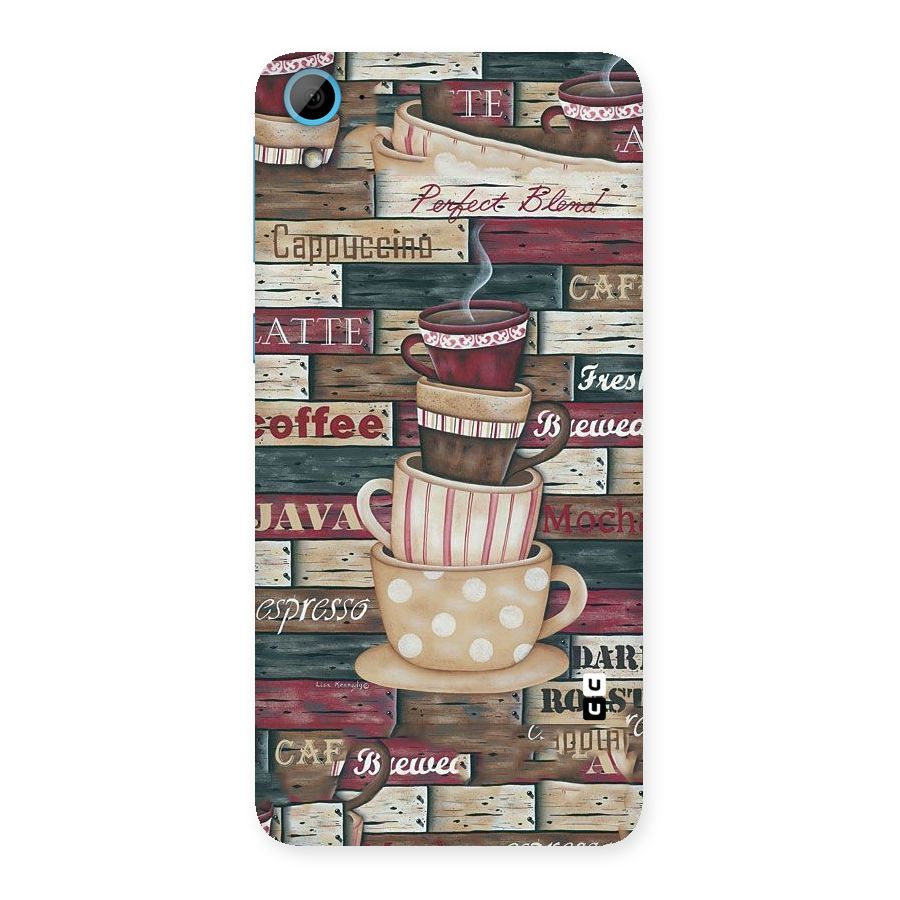 Cute Coffee Cups Back Case for HTC Desire 826