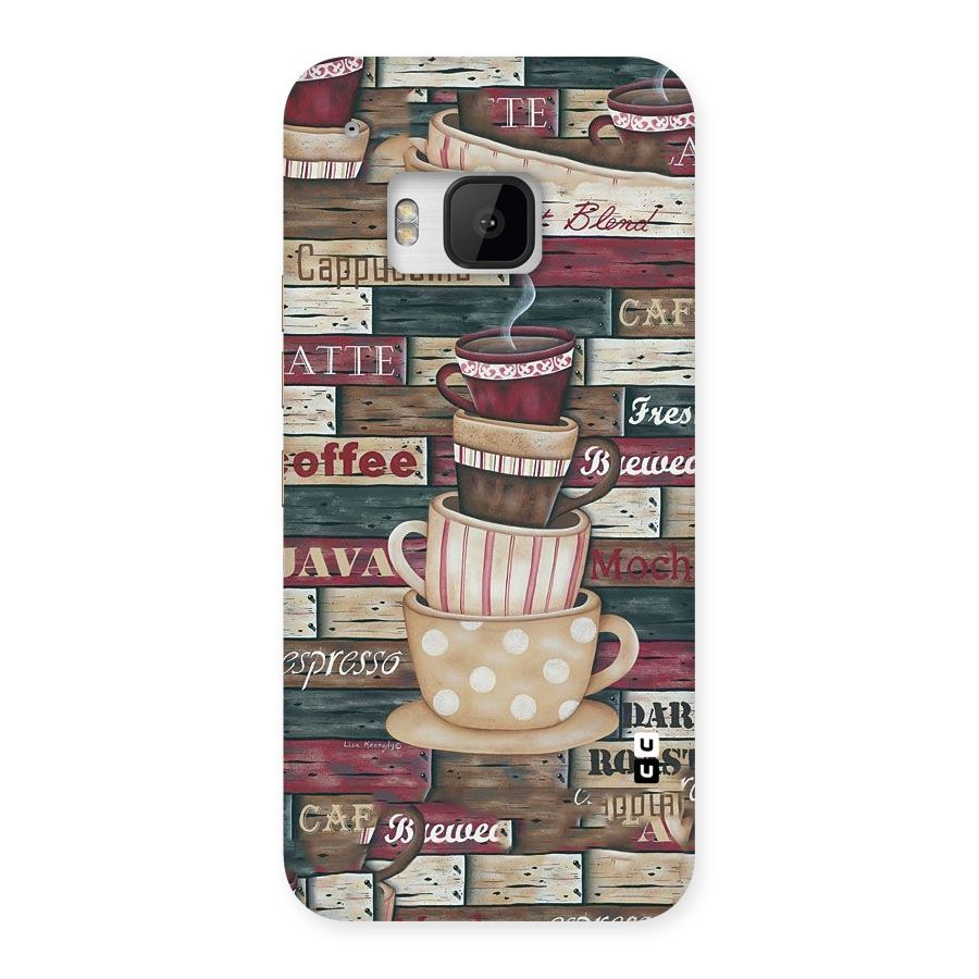 Cute Coffee Cups Back Case for HTC One M9