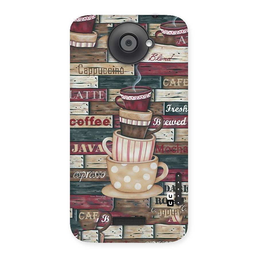 Cute Coffee Cups Back Case for HTC One X