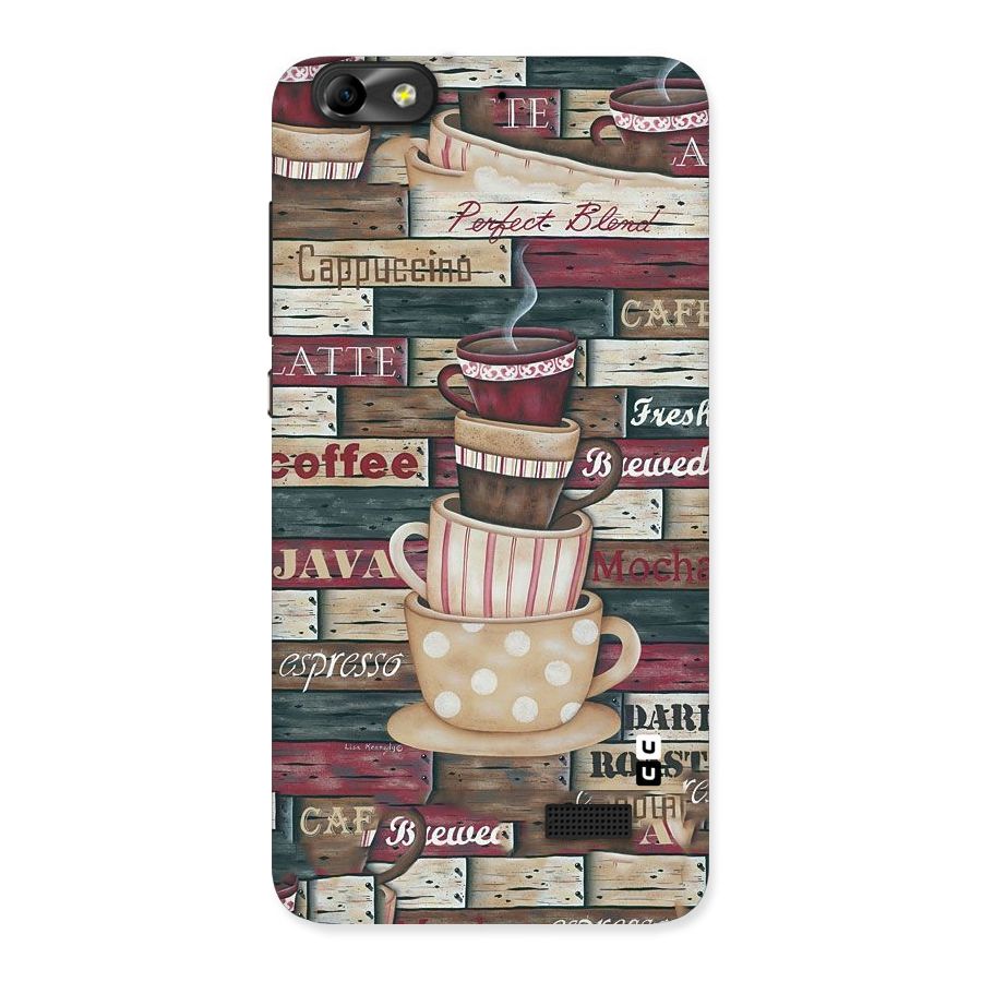 Cute Coffee Cups Back Case for Honor 4C