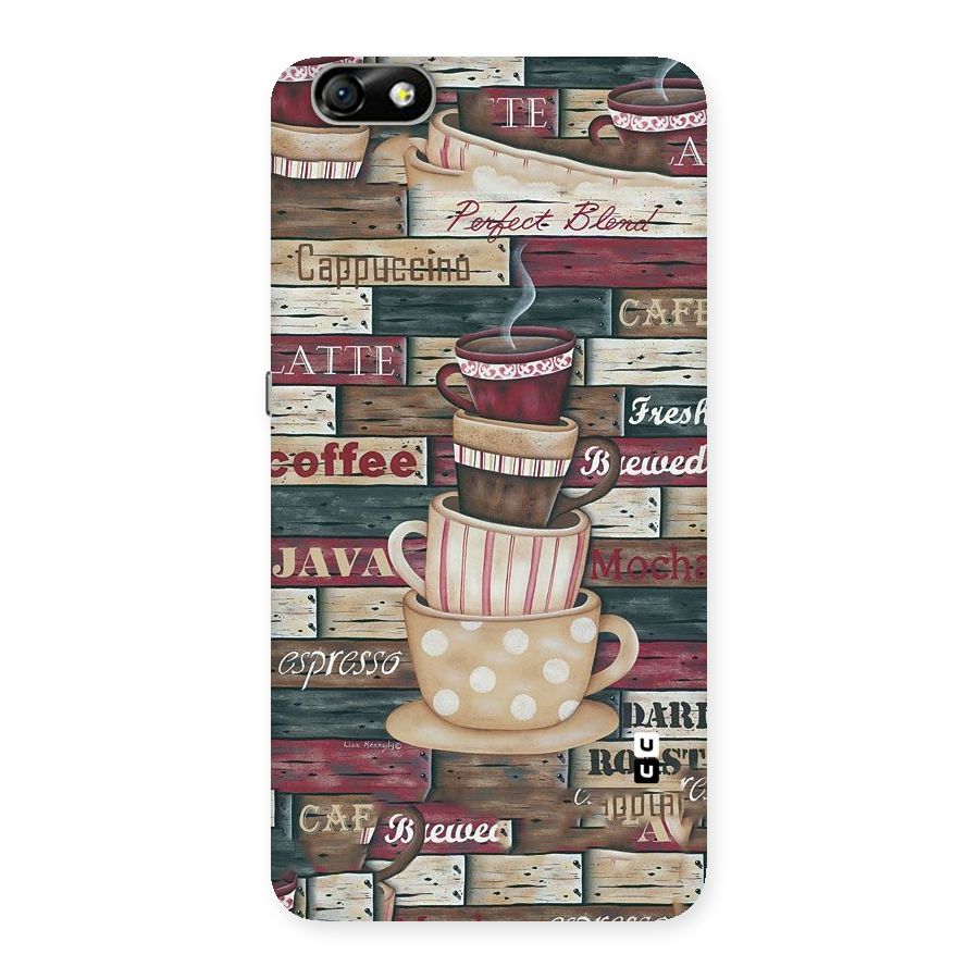 Cute Coffee Cups Back Case for Honor 4X