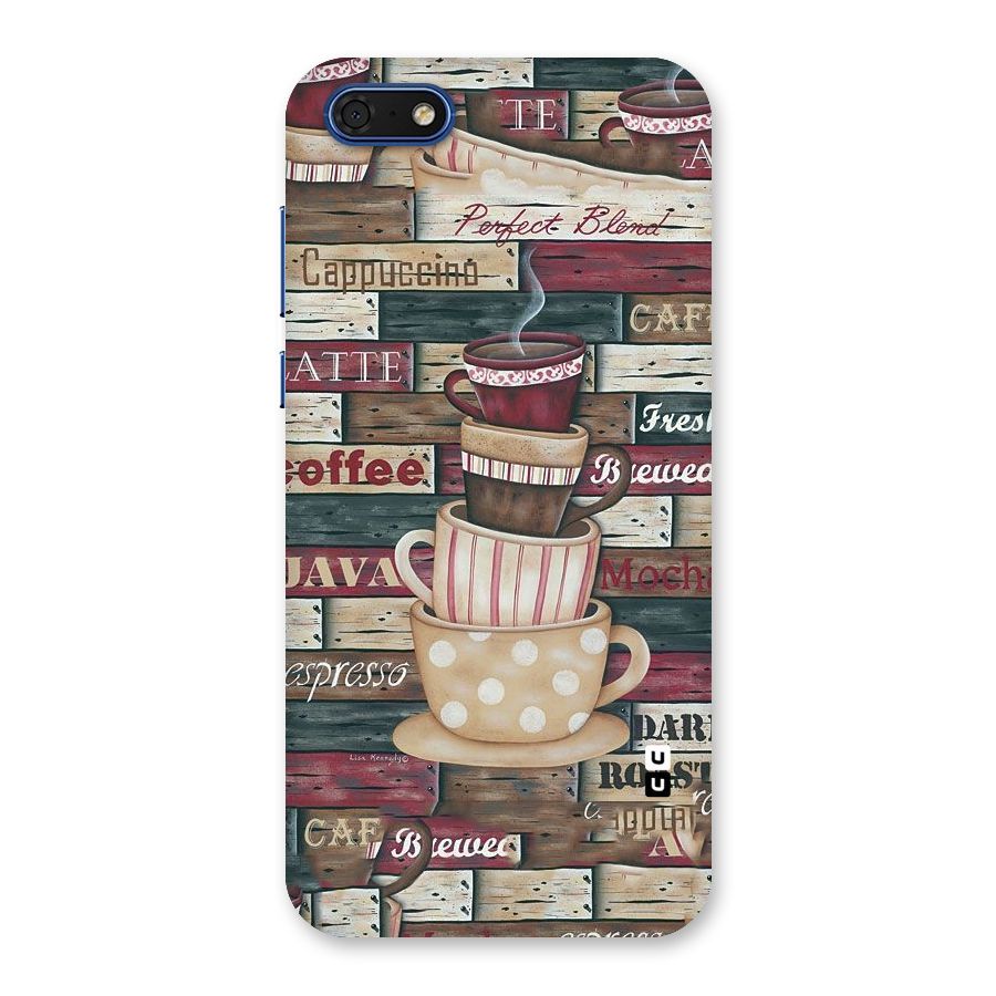 Cute Coffee Cups Back Case for Honor 7s