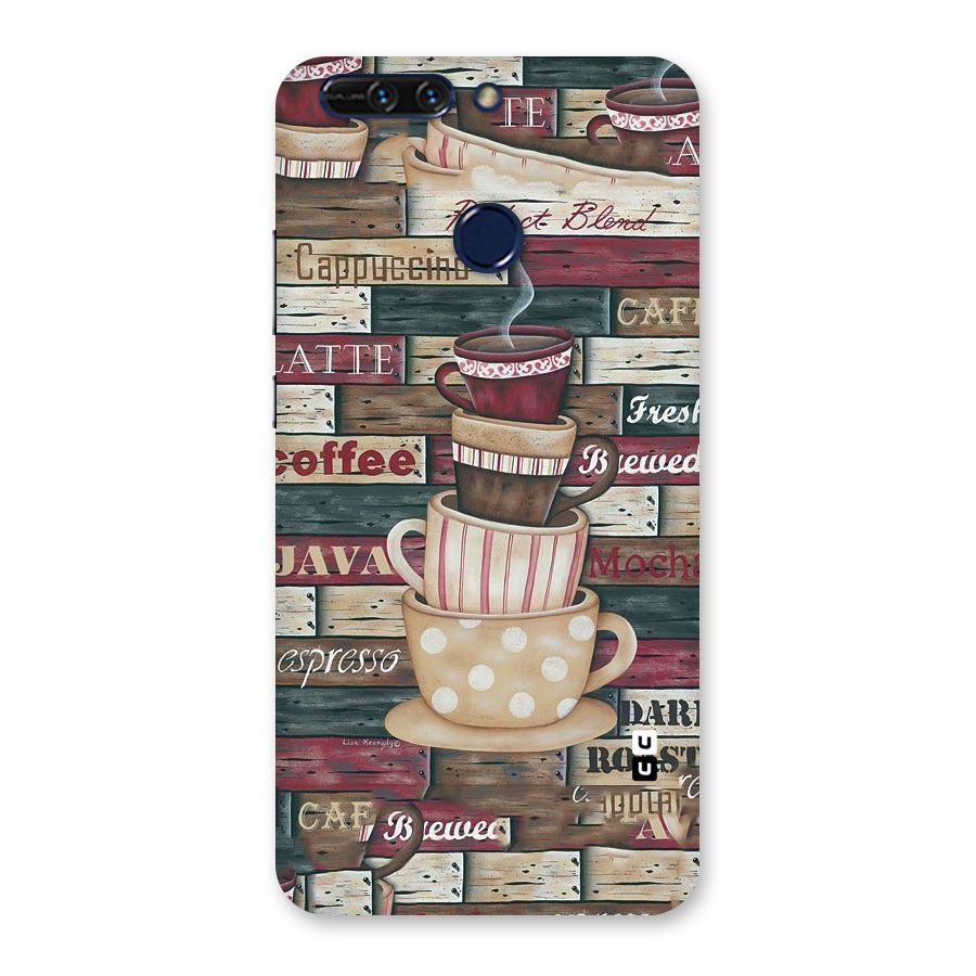 Cute Coffee Cups Back Case for Honor 8 Pro