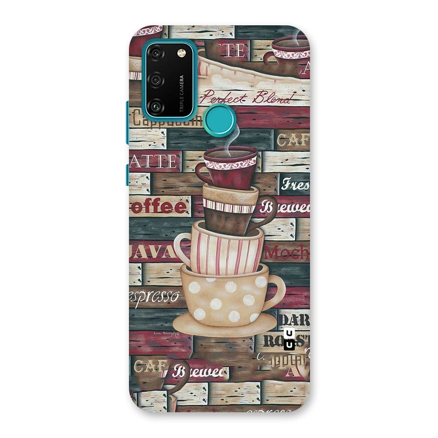 Cute Coffee Cups Back Case for Honor 9A