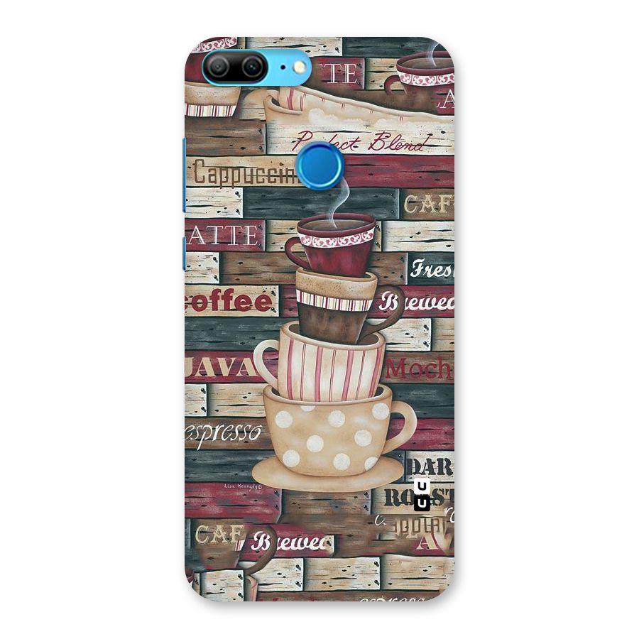 Cute Coffee Cups Back Case for Honor 9 Lite