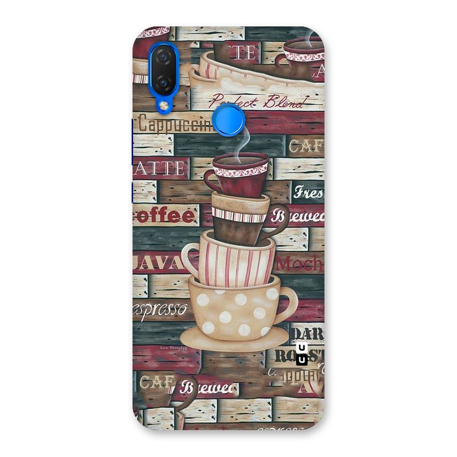 Cute Coffee Cups Back Case for Huawei P Smart+