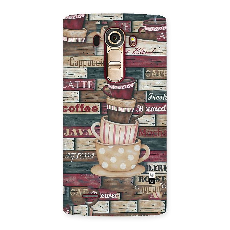 Cute Coffee Cups Back Case for LG G4