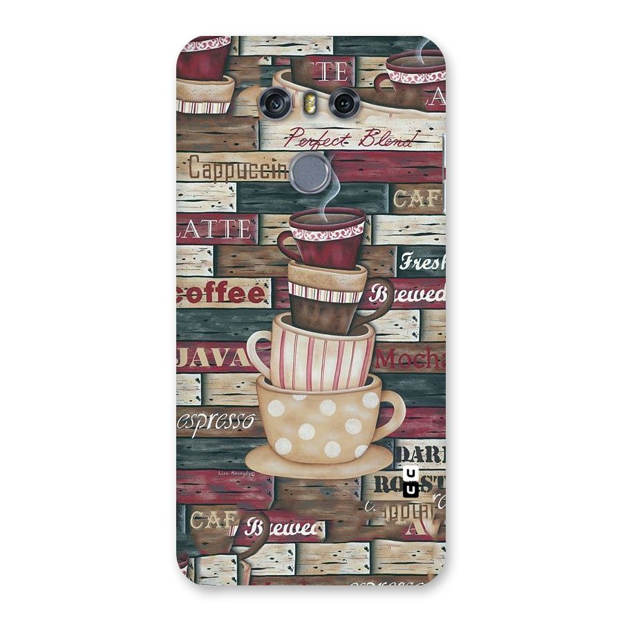Cute Coffee Cups Back Case for LG G6