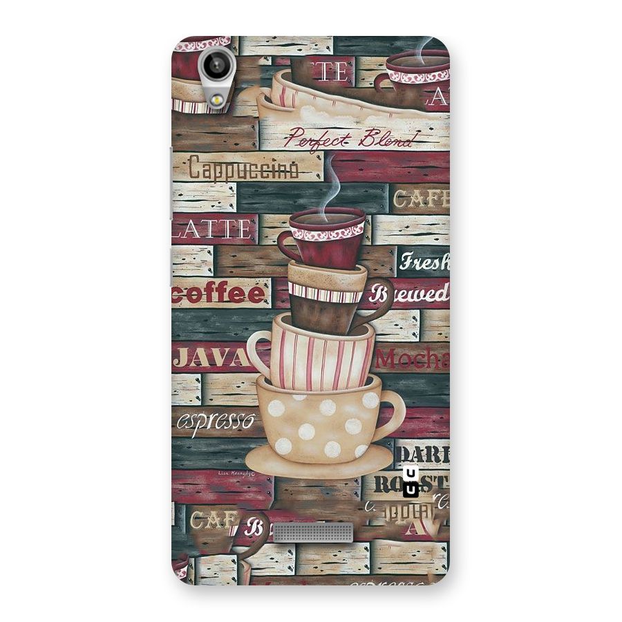 Cute Coffee Cups Back Case for Lava-Pixel-V1