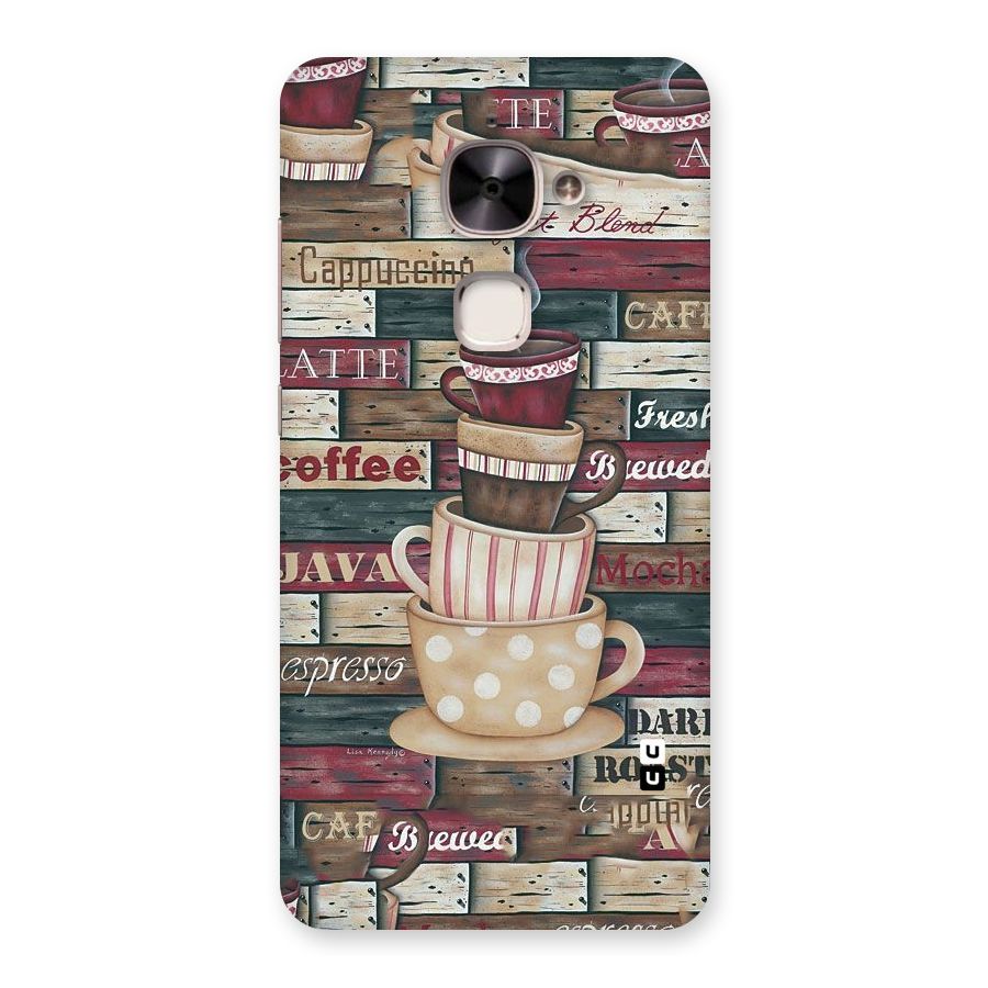 Cute Coffee Cups Back Case for Le 2