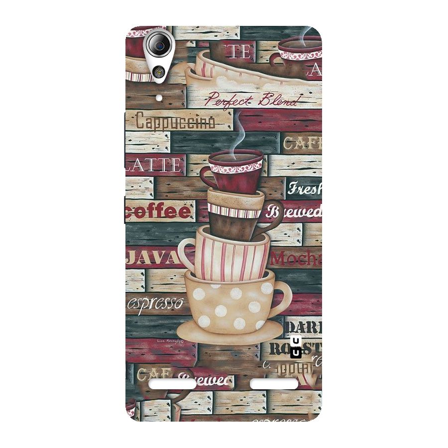 Cute Coffee Cups Back Case for Lenovo A6000