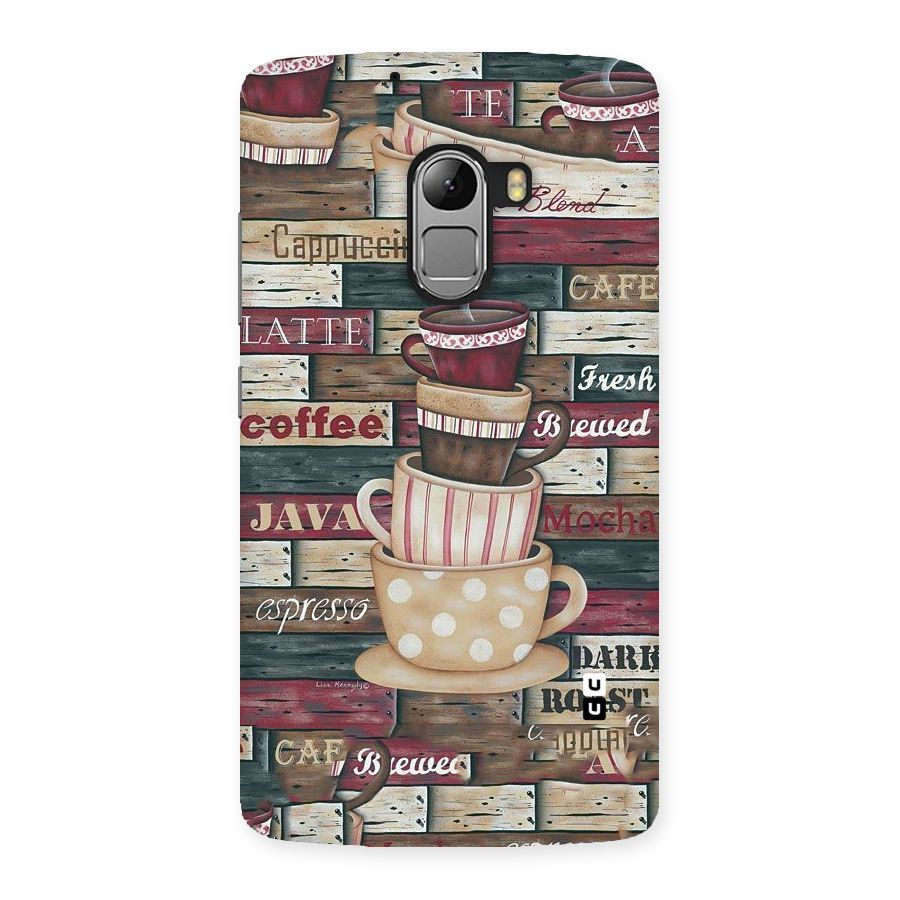 Cute Coffee Cups Back Case for Lenovo K4 Note