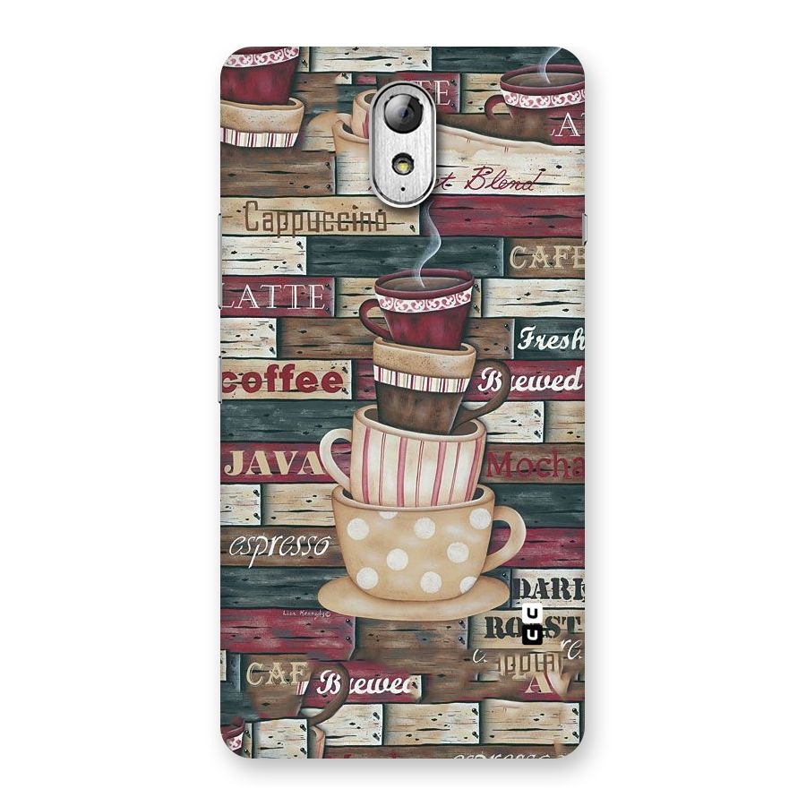Cute Coffee Cups Back Case for Lenovo Vibe P1M