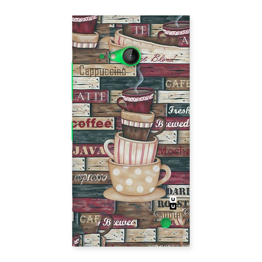 Cute Coffee Cups Back Case for Lumia 730