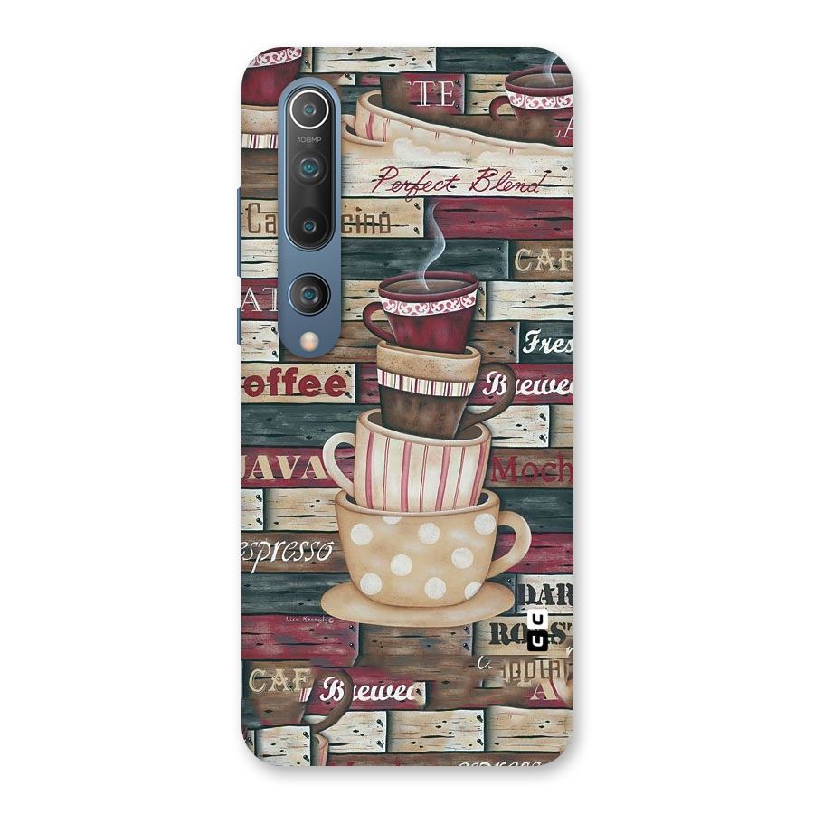 Cute Coffee Cups Back Case for Mi 10