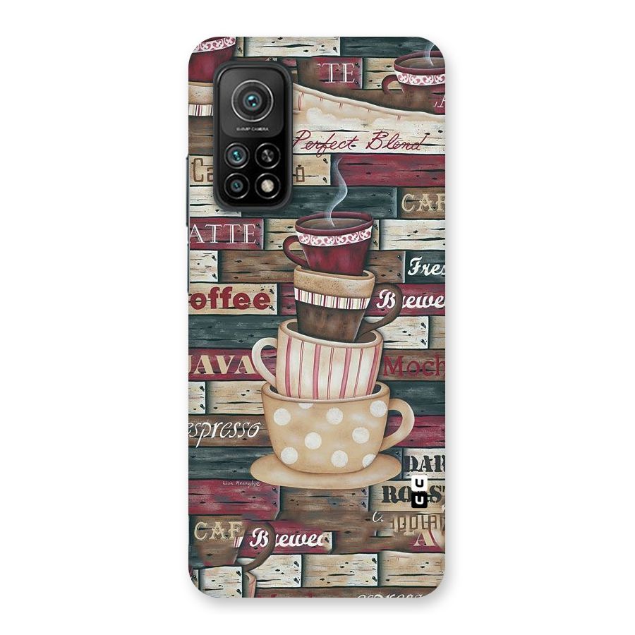 Cute Coffee Cups Back Case for Mi 10T Pro 5G