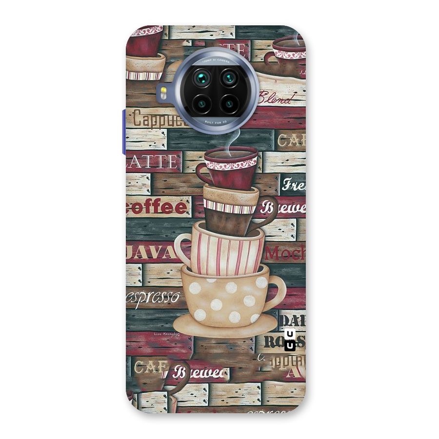 Cute Coffee Cups Back Case for Mi 10i