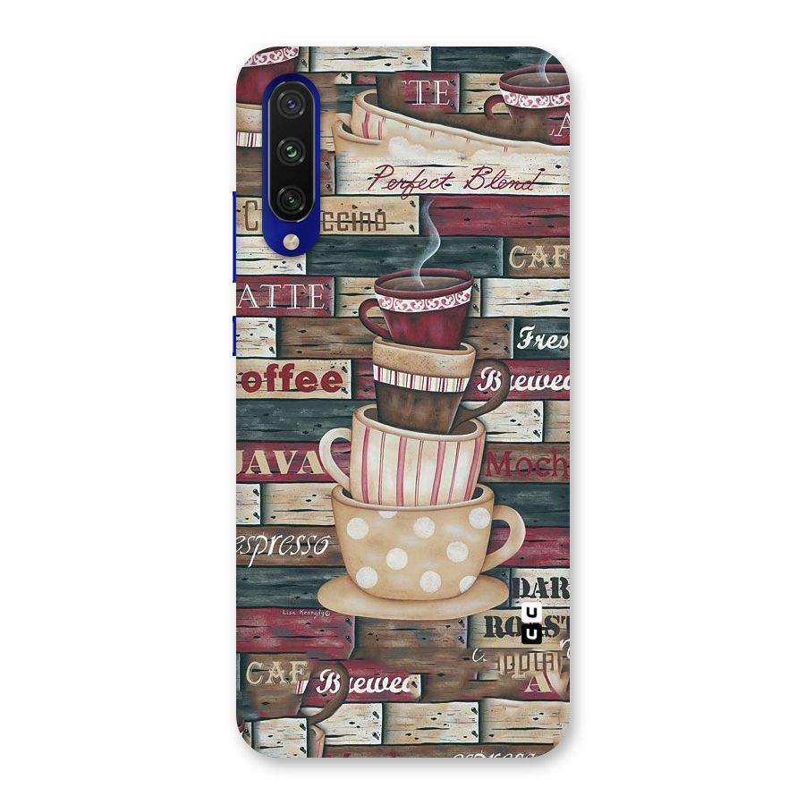 Cute Coffee Cups Back Case for Mi A3