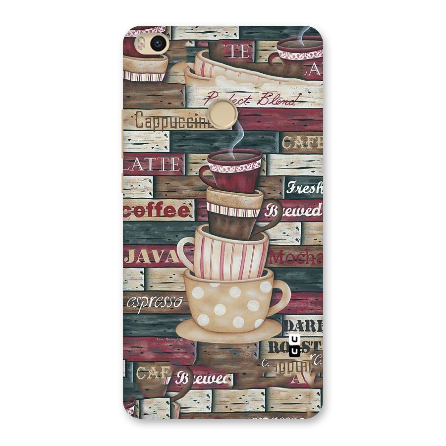 Cute Coffee Cups Back Case for Mi Max 2